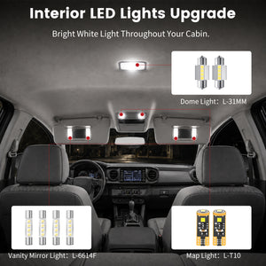 Fit for 2016-2023 Toyota Tacoma The Brightest LED Bulbs Upgrade | Tested and Verified