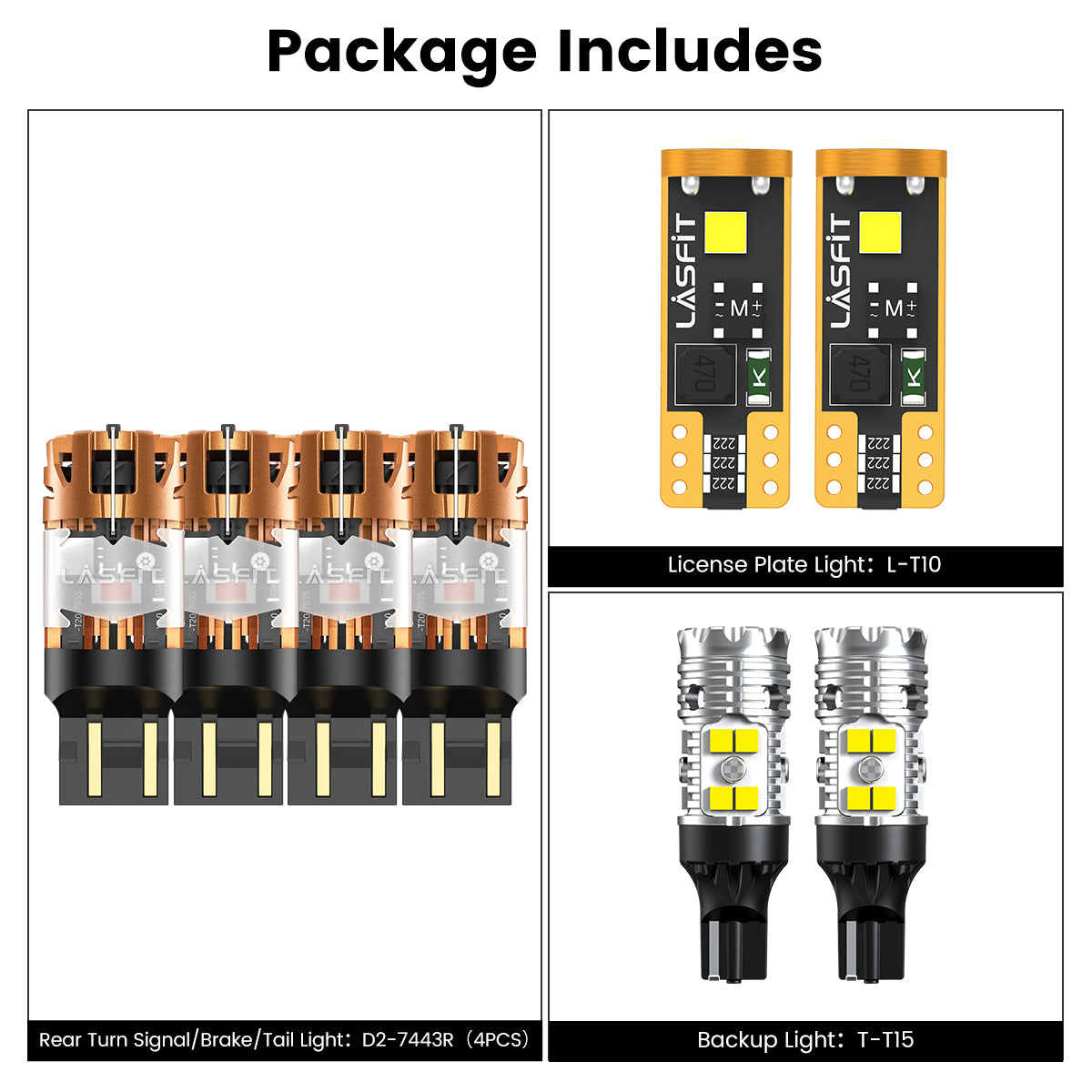 Fit for 2016-2023 Toyota Tacoma The Brightest LED Bulbs Upgrade | Tested and Verified