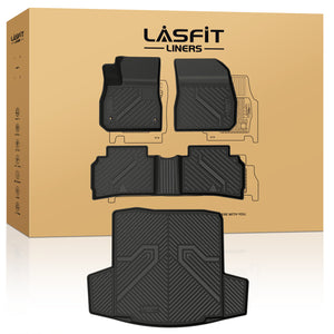 Soillar 3D TPE Floor Mats – For 2016-2025 Chevrolet Malibu (LHD), Front & Rear Set