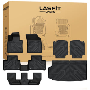 Fit for 2016-2025 Volvo XC90 Floor Mats & Cargo & Seatback Mat, Fit PHEV & 7 Seats Only