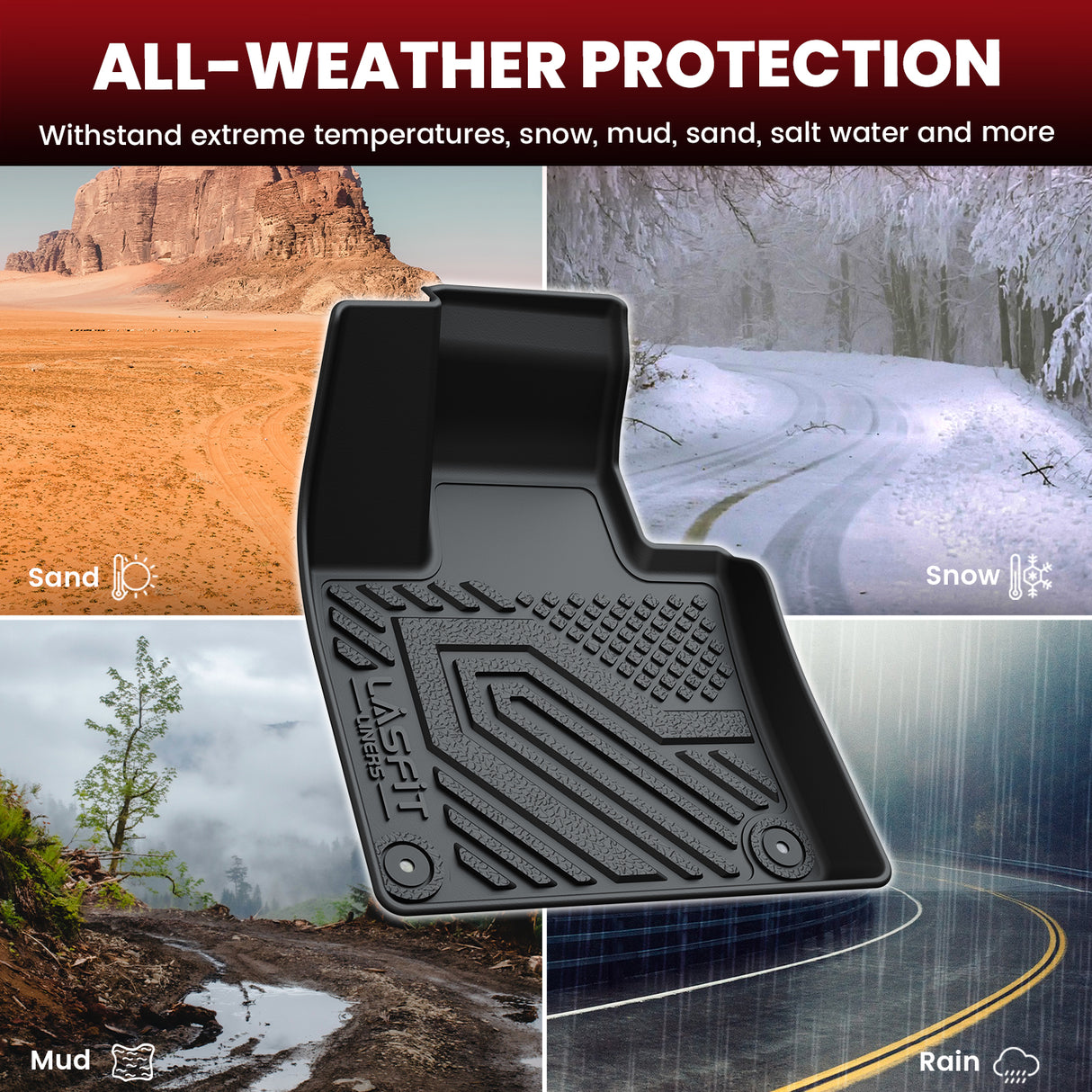 Fit for 2016-2025 Volvo XC90 Floor Mats & Cargo & Seatback Mat, Fit PHEV & 7 Seats Only