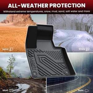 Fit for 2016-2025 Volvo XC90 Floor Mats & Cargo & Seatback Mat, Fit PHEV & 7 Seats Only