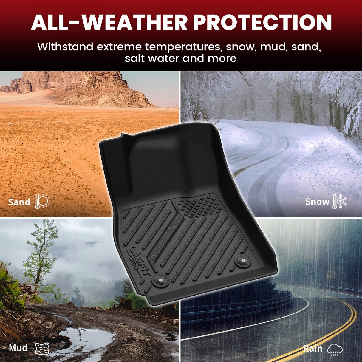 2016 Chevrolet Malibu Limited Floor Mats Cargo Mat  All Weather