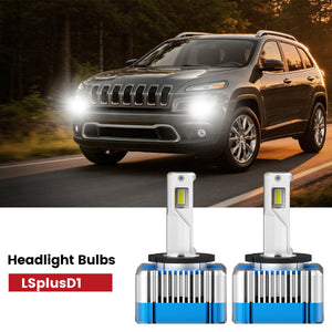 Lasfit D1 led headlight bulbs fit for 2017-2018 Jeep Cherokee 