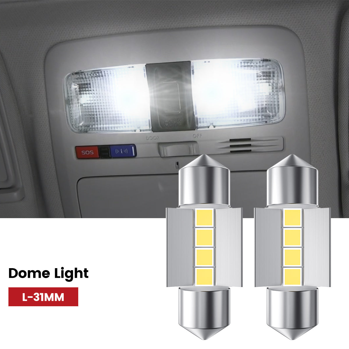 Lasfit 31MM led map light fit for 2017-2018 Subaru Forester 