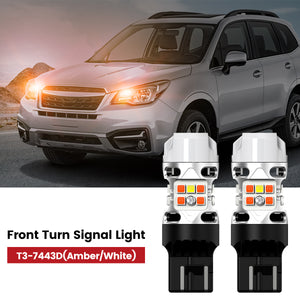 Lasfit 7443 led front turn signal light fit for 2017-2018 Subaru Forester 