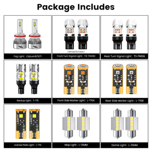 Lasfit combo package led bulbs for 2017-2018 Subaru Forester W/ LED Headlights