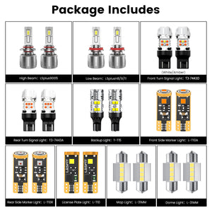 Lasfit combo package led bulbs for 2017-2018 Subaru Forester W/o Fog Lights