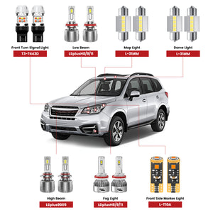 Lasfit led bulbs for 2017-2018 Subaru Forester