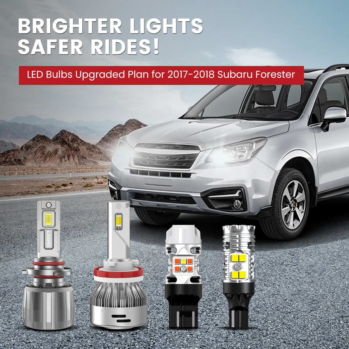 Lasfit LED Bulbs for 2017-2018 Subaru Forester