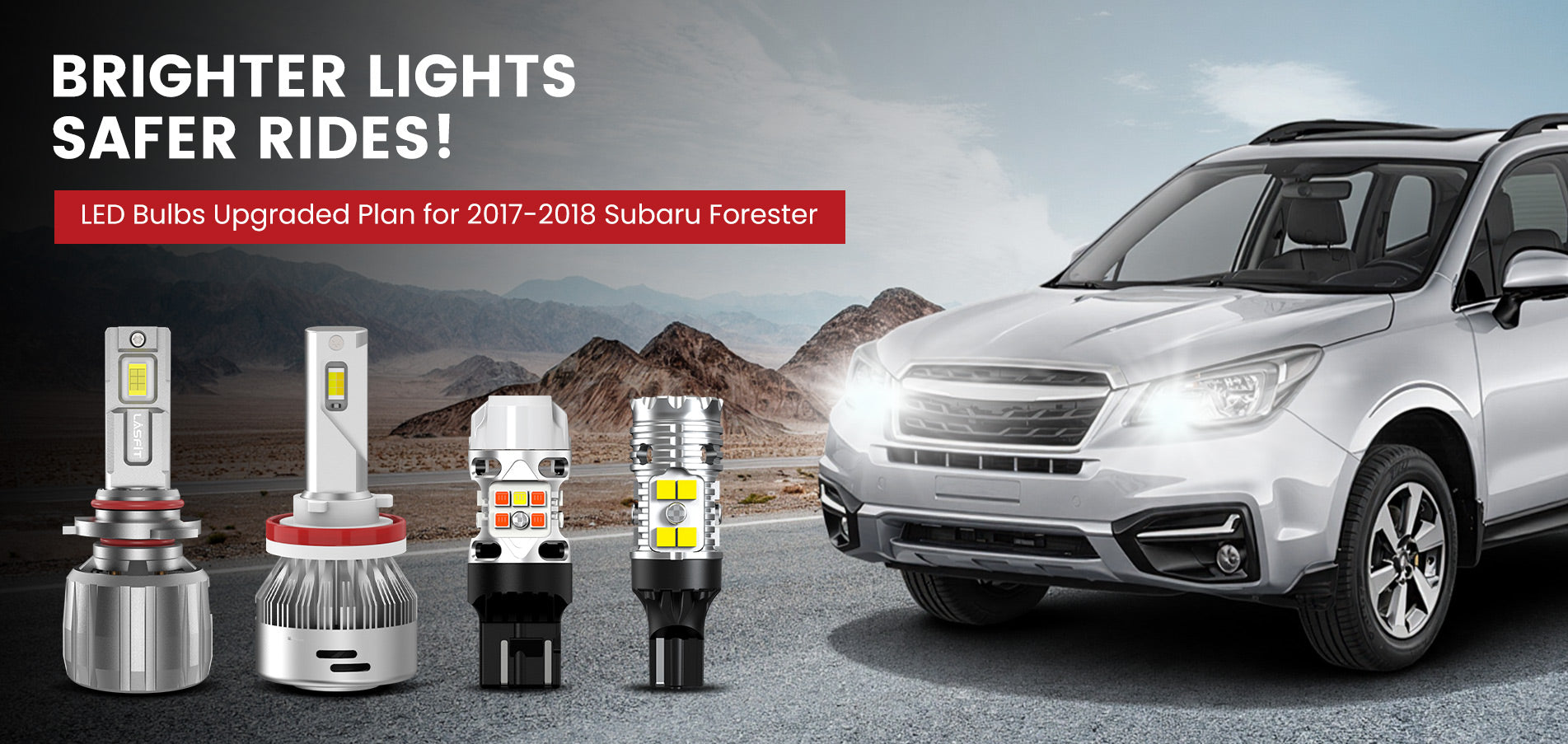 Lasfit LED Bulbs for 2017-2018 Subaru Forester