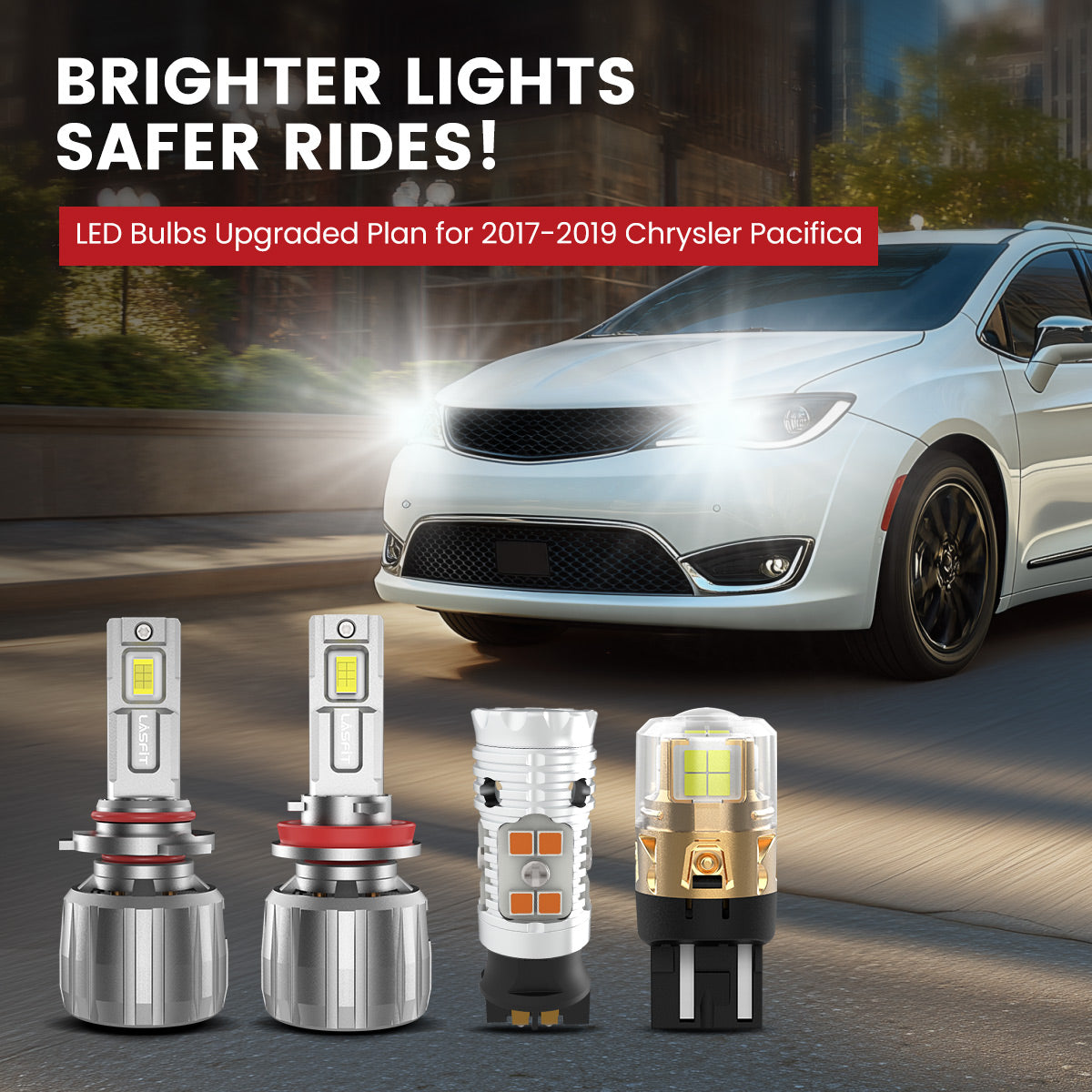 Lasfit LED Bulbs for 2017-2019 Chrysler Pacifica