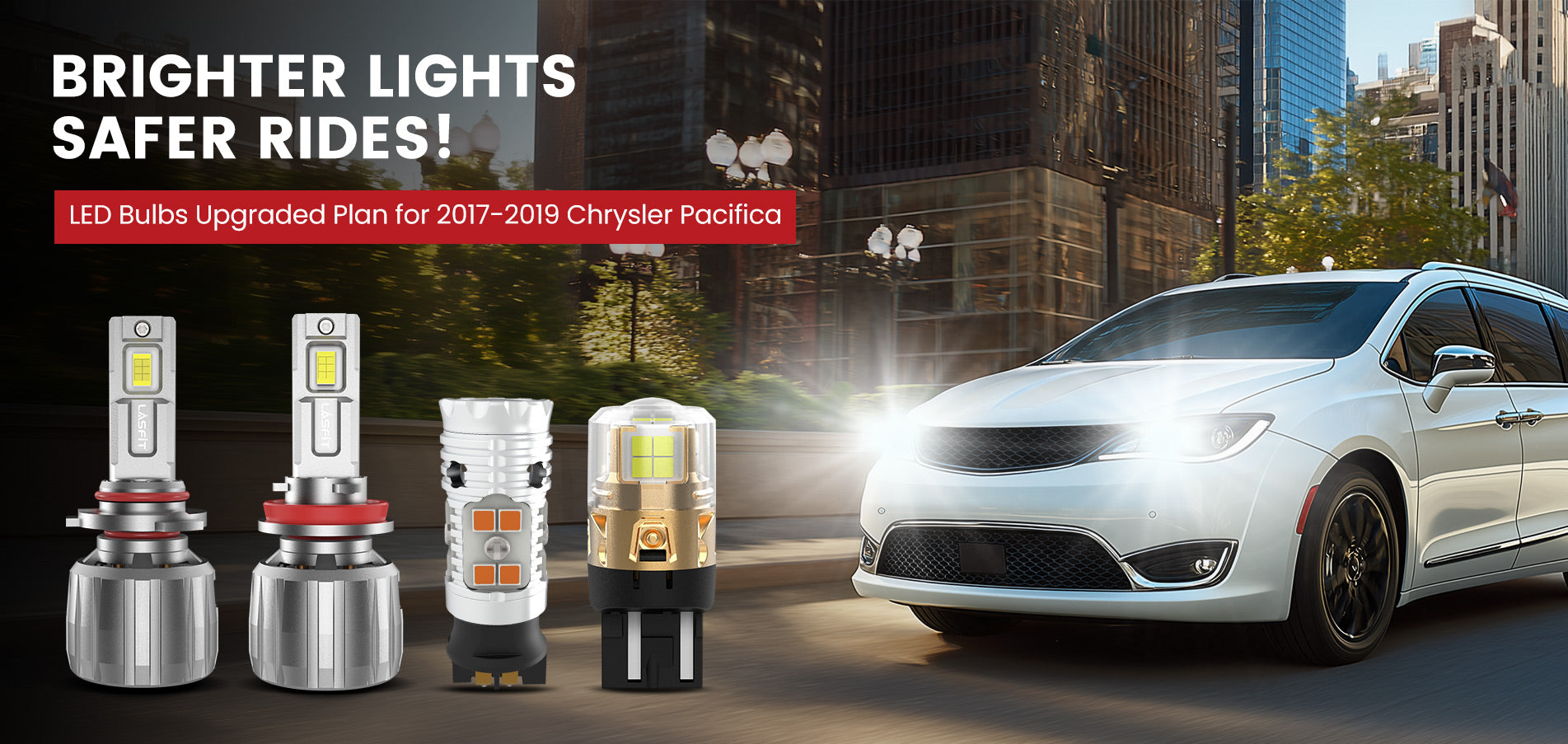 Lasfit LED Bulbs for 2017-2019 Chrysler Pacifica