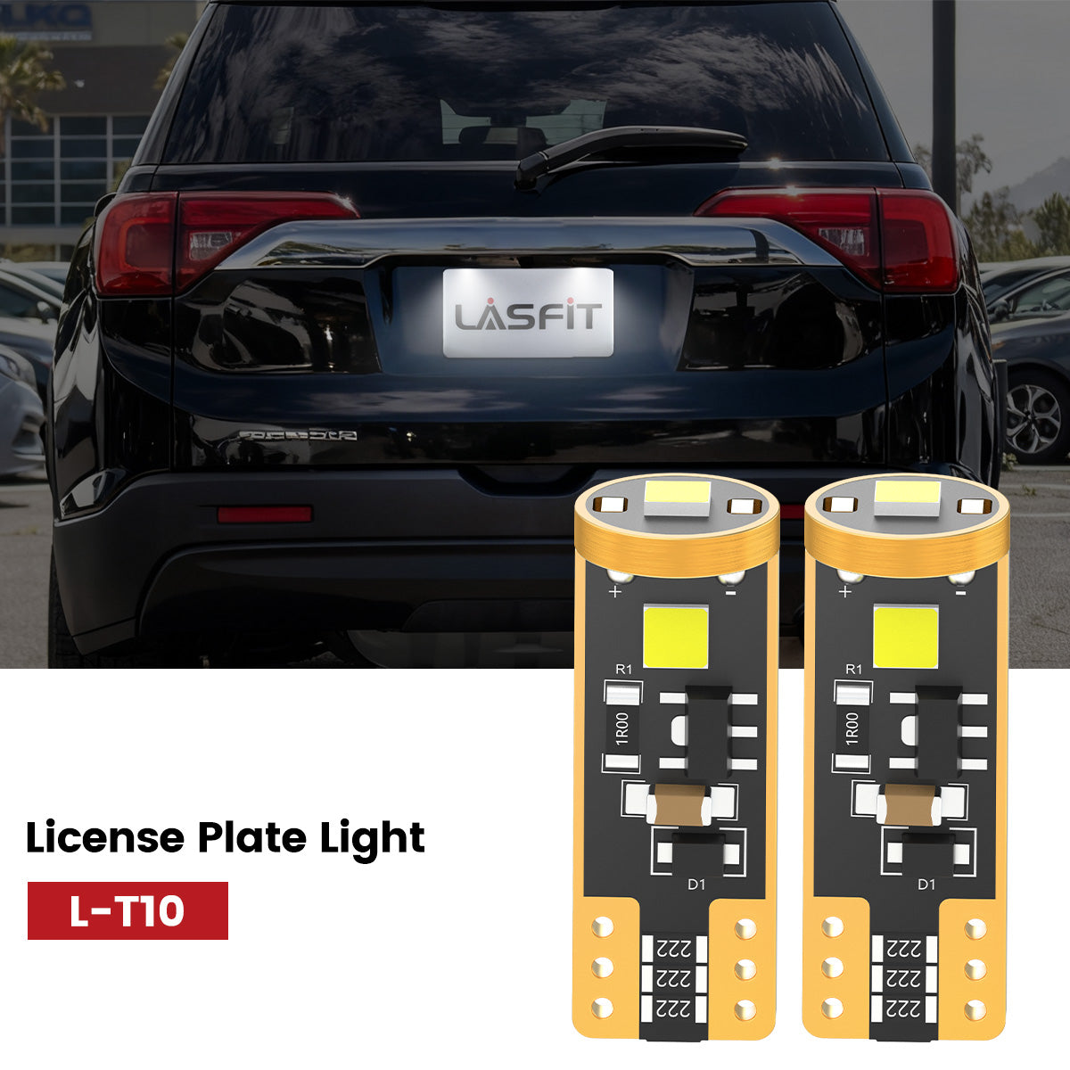 Lasfit 168 led license plate lights fit for 2017-2019 GMC Acadia