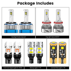 Lasfit combo package led bulbs for 2017-2019 GMC Acadia Denali