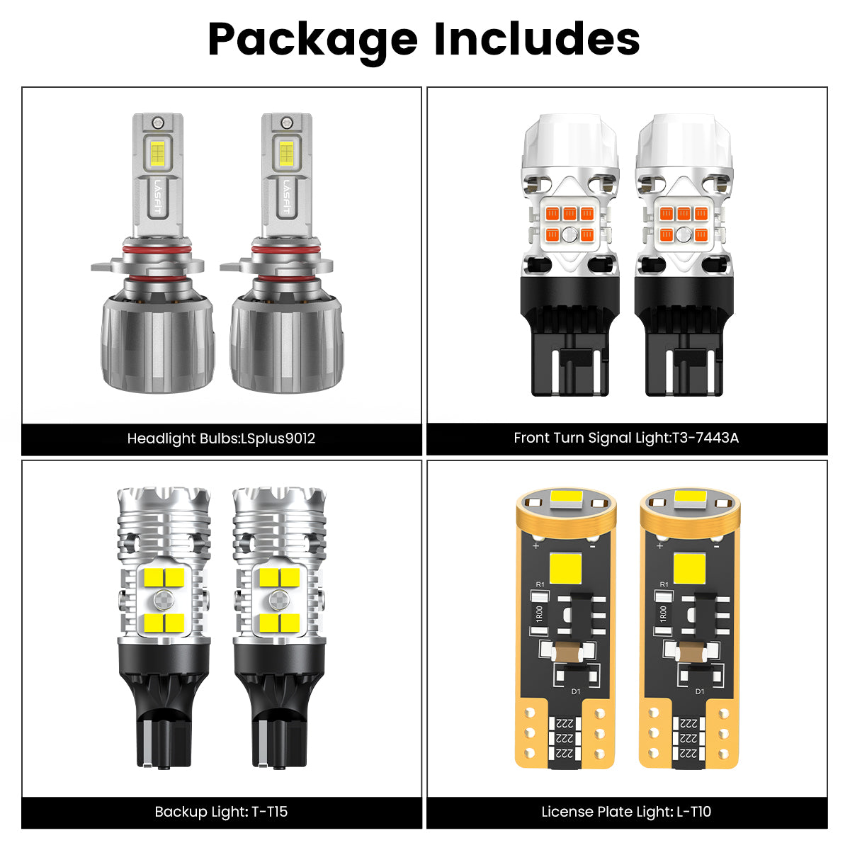 Lasfit combo package led bulbs for 2017-2019 GMC Acadia SL/SLE-1