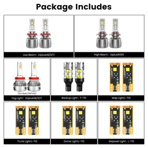 Lasfit combo package led bulbs for 2017-2019 Honda CR-V with headlight bulbs