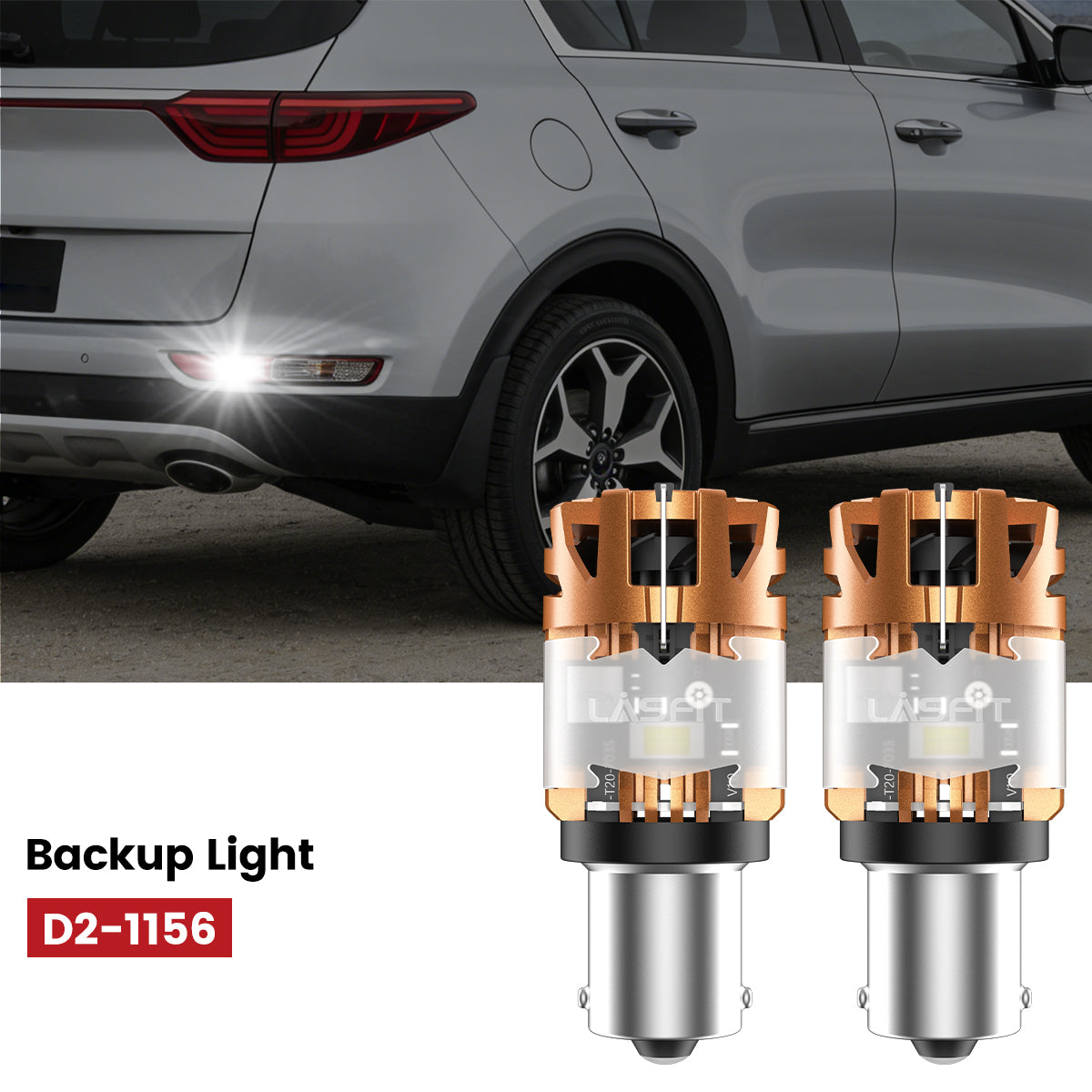 Lasfit 1156 led backup lights fit for 2017-2019 Kia Sportage