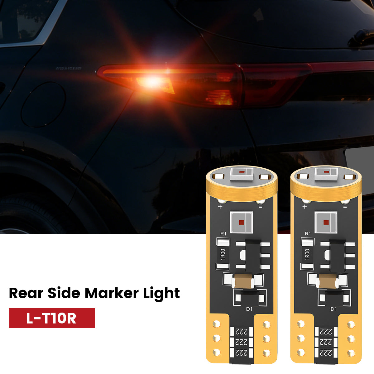 Lasfit 168 led rear side marker lights fit for 2017-2019 Kia Sportage