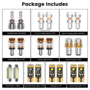 Lasfit combo package led bulbs for 2017-2019 Kia Sportage LX(W/o Fog Lights)