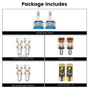 Lasfit combo package led bulbs for 2017-2019 Kia Sportage SX Turbo