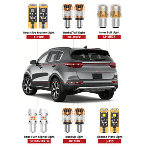 Lasfit led bulbs for 2017-2019 Kia Sportage