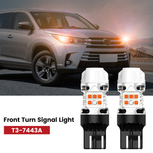 Lasfit 7443 led front turn signal light fit for 2017-2019 Toyota Highlander