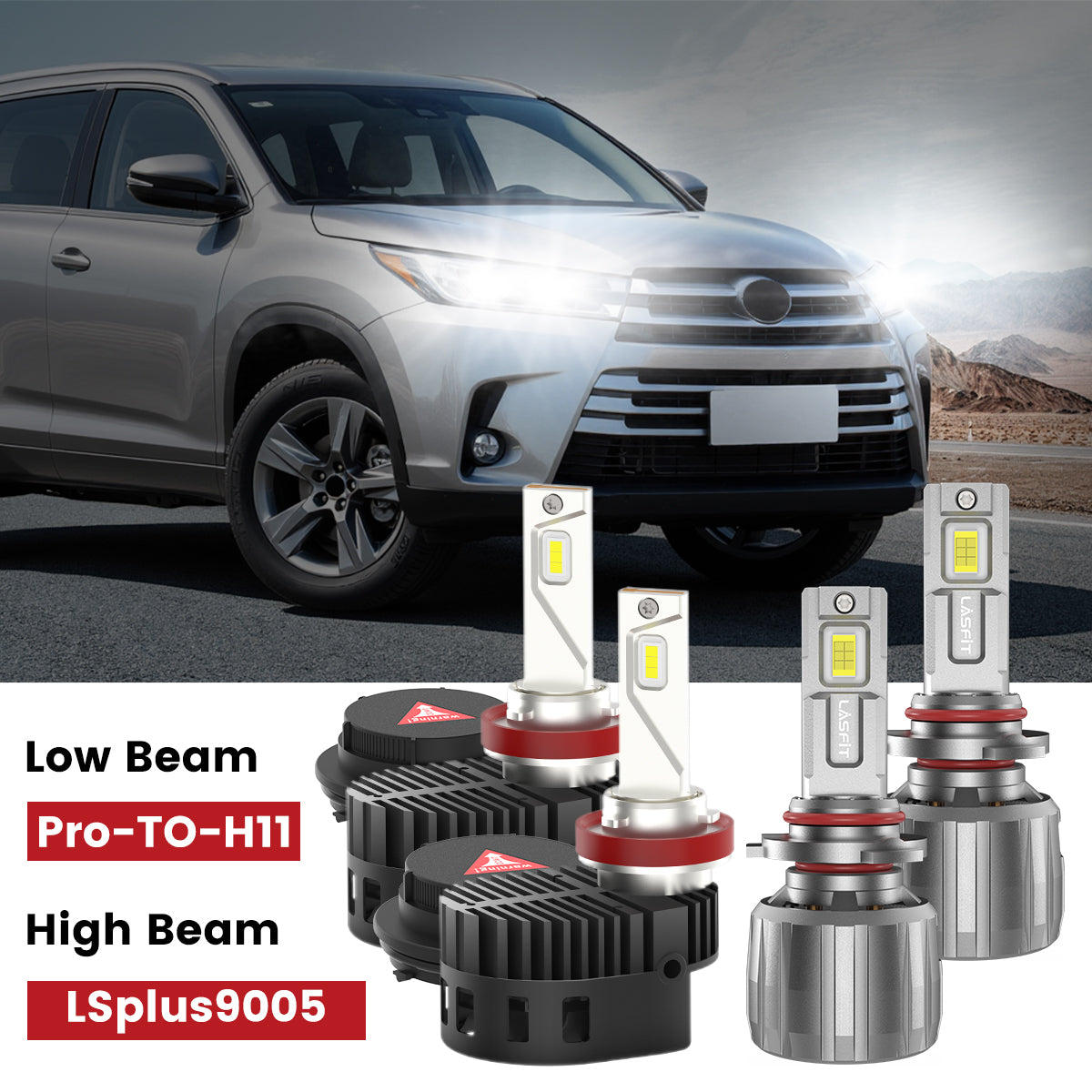Custom Engineered for 2017-2019 Toyota Highlander LED Bulbs Upgrade | Tested and Verified