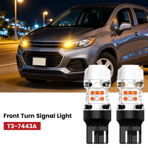 Lasfit 7443 led front turn signal lights fit for 2017-2022 Chevrolet Trax
