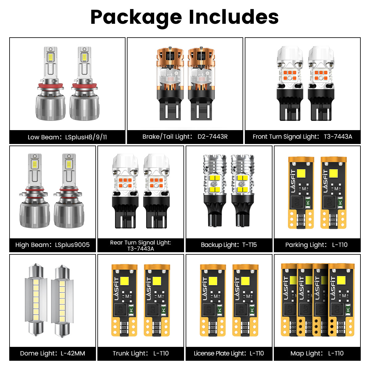 2017-2022 Chevrolet Trax LED Bulbs | Lasfit