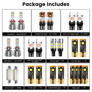 Lasfit combo package led bulbs for 2017-2022 Chevrolet Trax LS