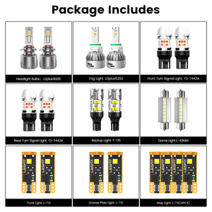 Lasfit combo package led bulbs for 2017-2022 Chevrolet Trax Premier