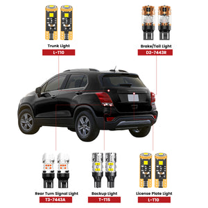 Lasfit led bulbs for 2017-2022 Chevrolet Trax
