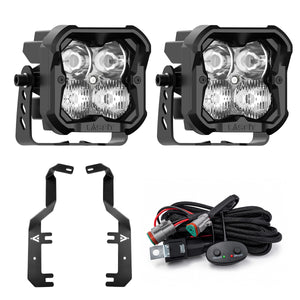 2017-2022 Ford F-250 F-350 3 inch white combo ditch light