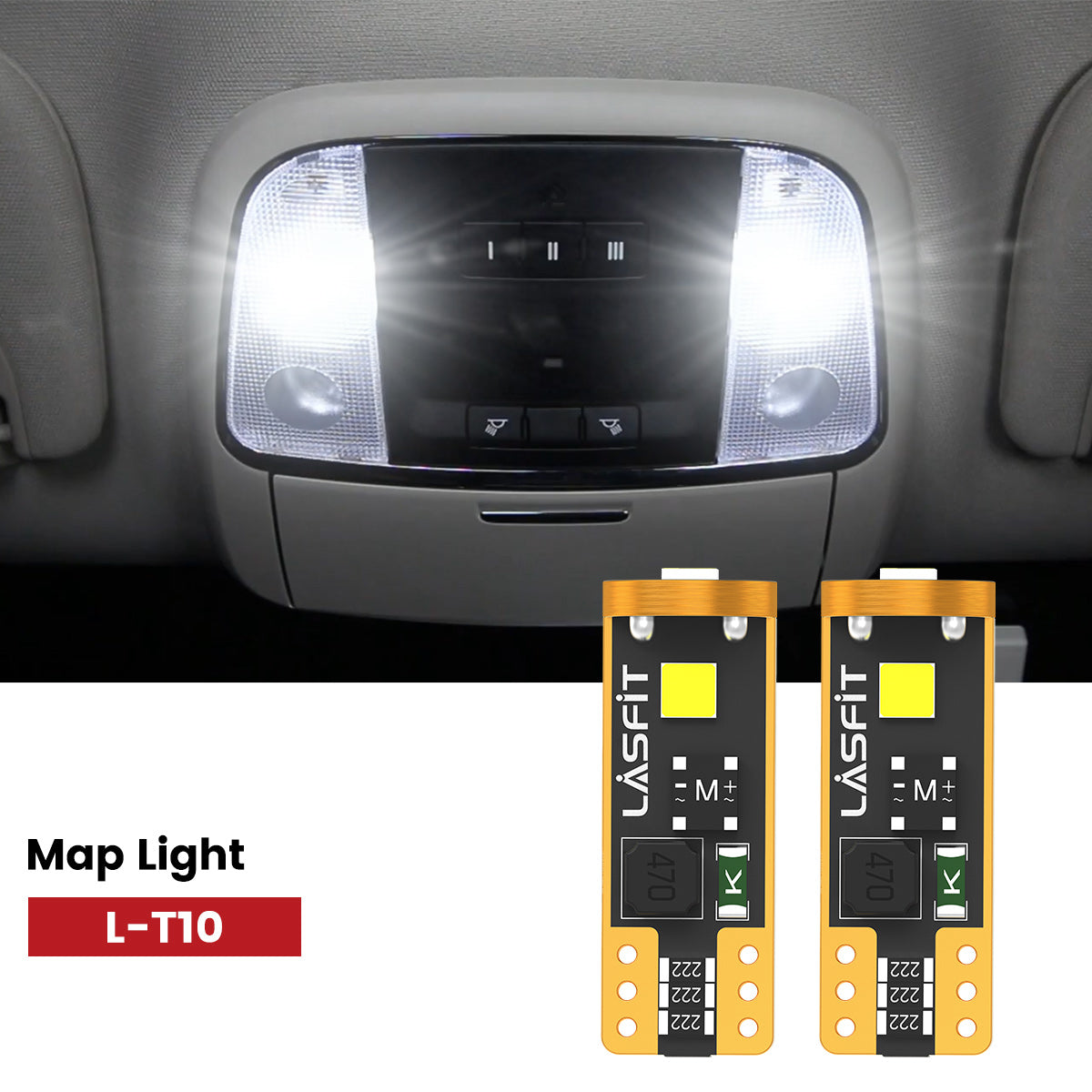 Lasfit 168 led map light fit for 2017-2022 Jeep Grand Cherokee