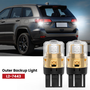 Lasfit 7443 led outer backup light fit for 2017-2022 Jeep Grand Cherokee