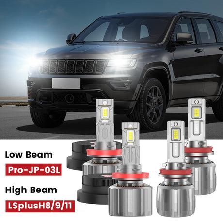 Lasfit led headlight bulbs for 2017-2022 Jeep Grand Cherokee