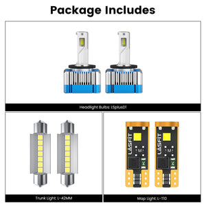 Lasfit combo package led bulbs for 2017-2022 Jeep Grand Cherokee Overland/Summit/SRT/High Altitude