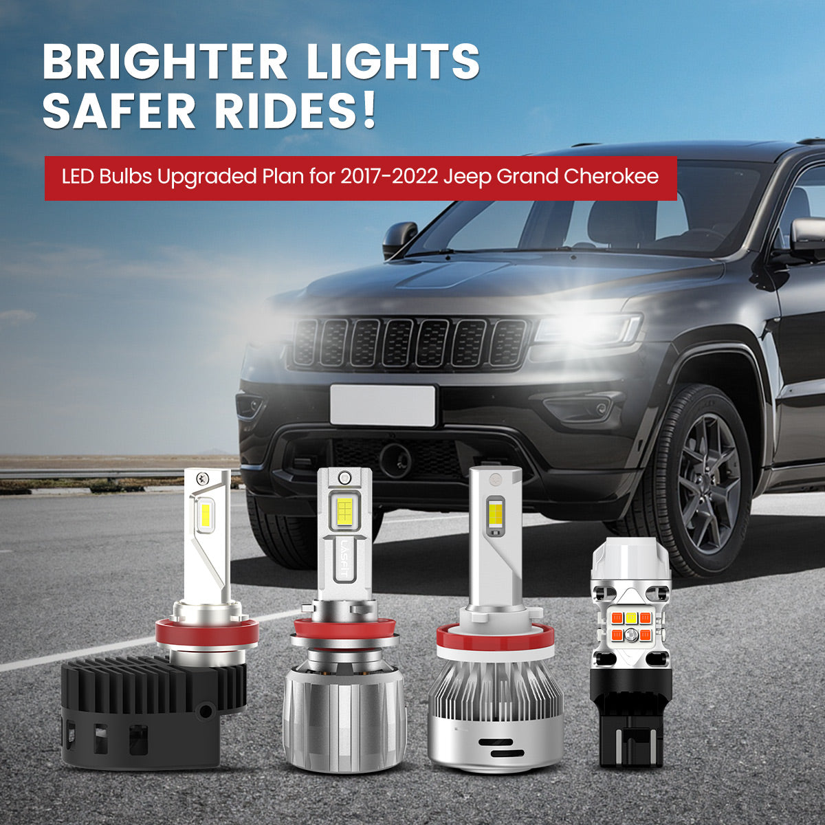 Lasfit LED Bulbs for 2017-2022 Jeep Grand Cherokee