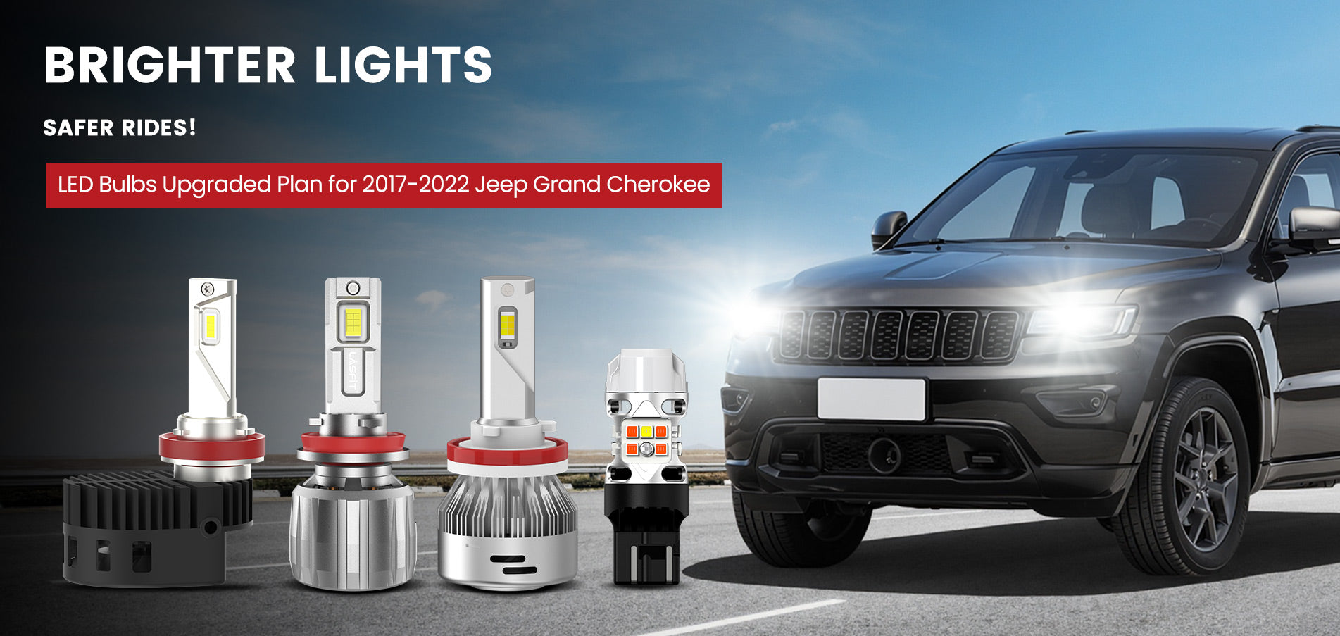 Lasfit LED Bulbs for 2017-2022 Jeep Grand Cherokee
