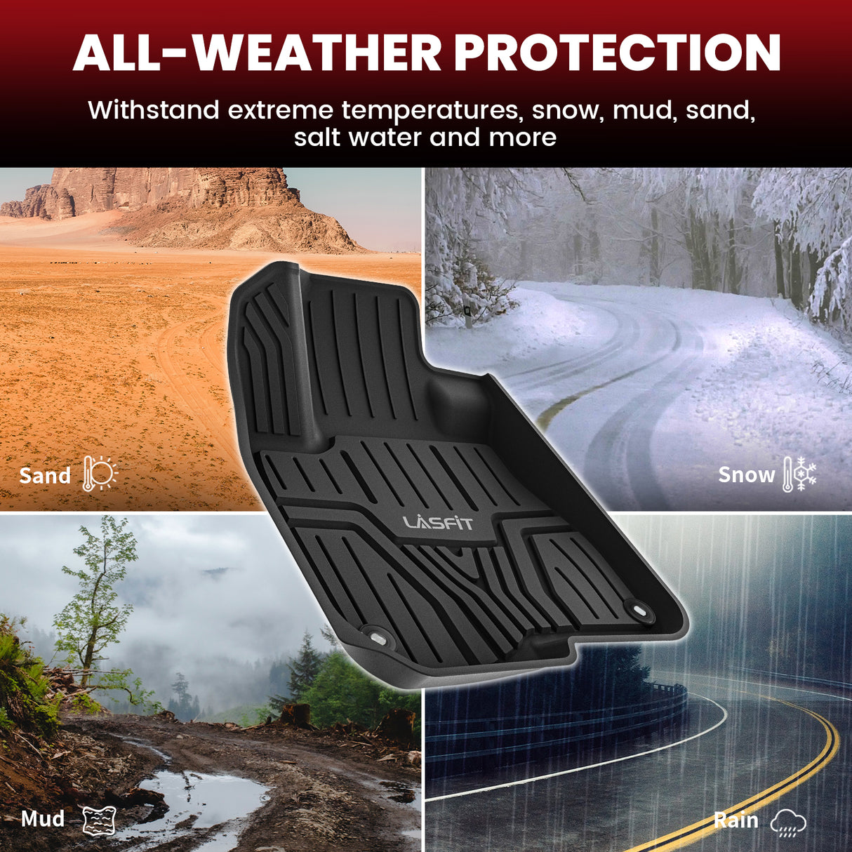 2017-2022 Honda CR-V 1st & 2nd Row & Cargo Mats All Weather
