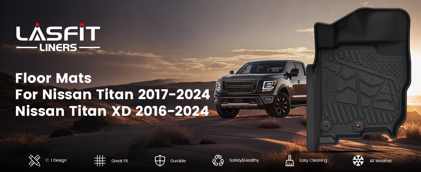 2017-2024 Nissan Titan All-weather TPE Floor Mat