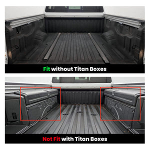 Fit for 2017-2024 Nissan Titan 67.0 inches Heavy Duty Truck Bed Mats, Not Fit Drop-in liners, Not Fit Equipped Truck bed storage