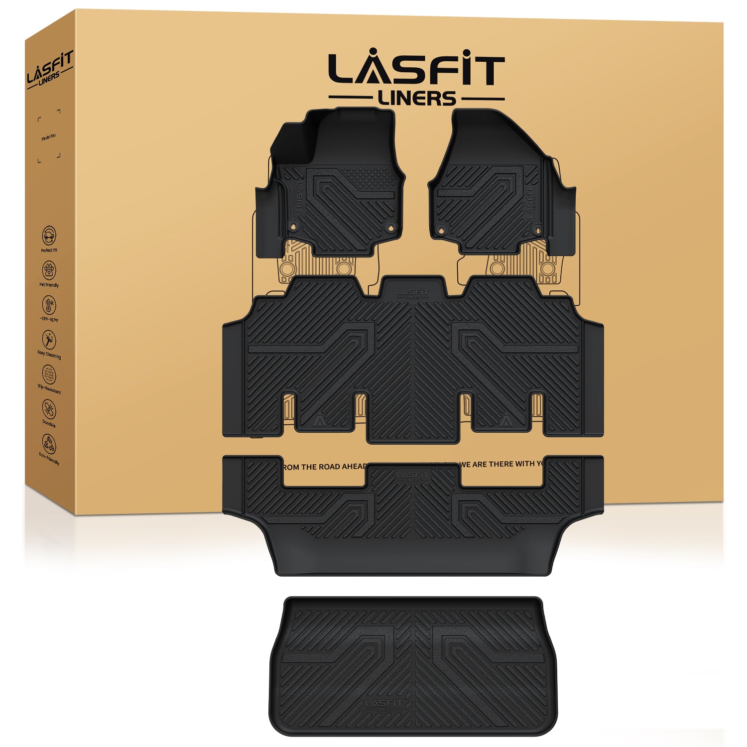 Pacifica collectives ラグ 2017-2025 Chrysler Pacifica All-weather Floor Mats/Cargo Mats, Fit