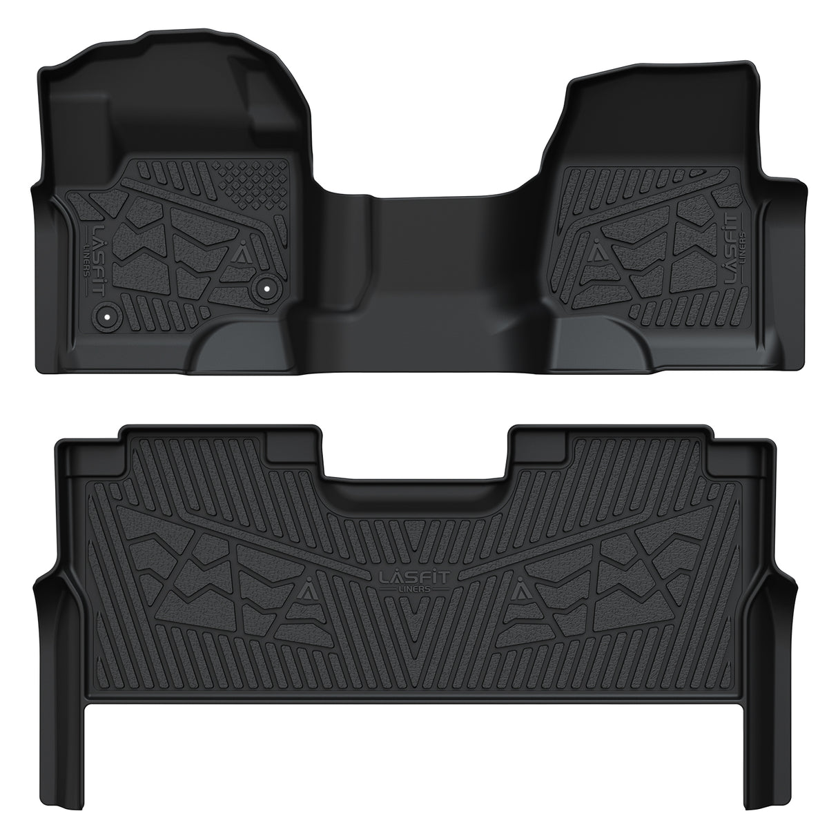 Fit for 2017-2025 Ford F-250 F-350 F-450 F-550 Crew Cab Floor Mats, Only Fit Factory Storage & Carpet Floor
