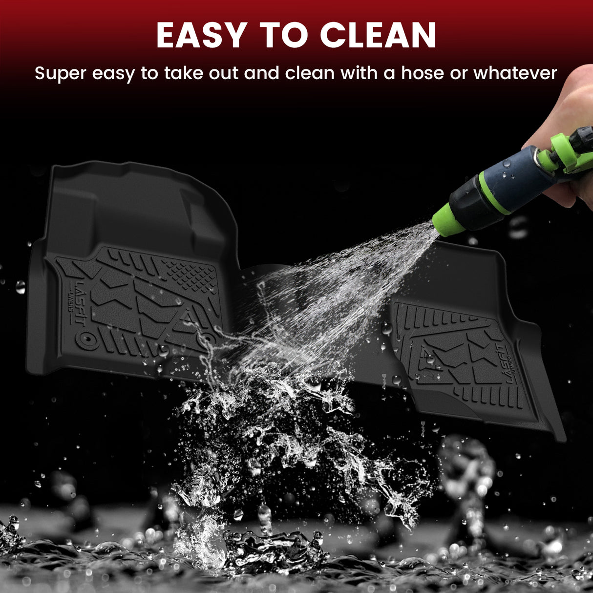 Fit for 2017-2026 Ford Super Duty Crew Cab Carpet Floor without Factory Storage Easy to Clean
