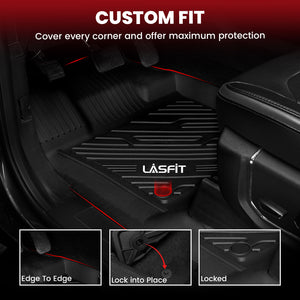  2017-2026 Ford F-250 F-350 F-450 F-550 Crew Cab/Super Cab Floor Mats, Only Fit Carpet Floor,Custom Fit