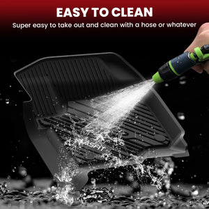  2017-2026 Ford F-250 F-350 F-450 F-550 Crew Cab/Super Cab Floor Mats, Only Fit Carpet Floor,Easy to Clean