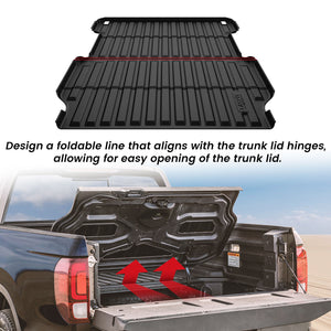 Fit for 2017-2026 Honda Ridgeline 5.3FT(64") Heavy Duty Truck Bed Mat Foldable