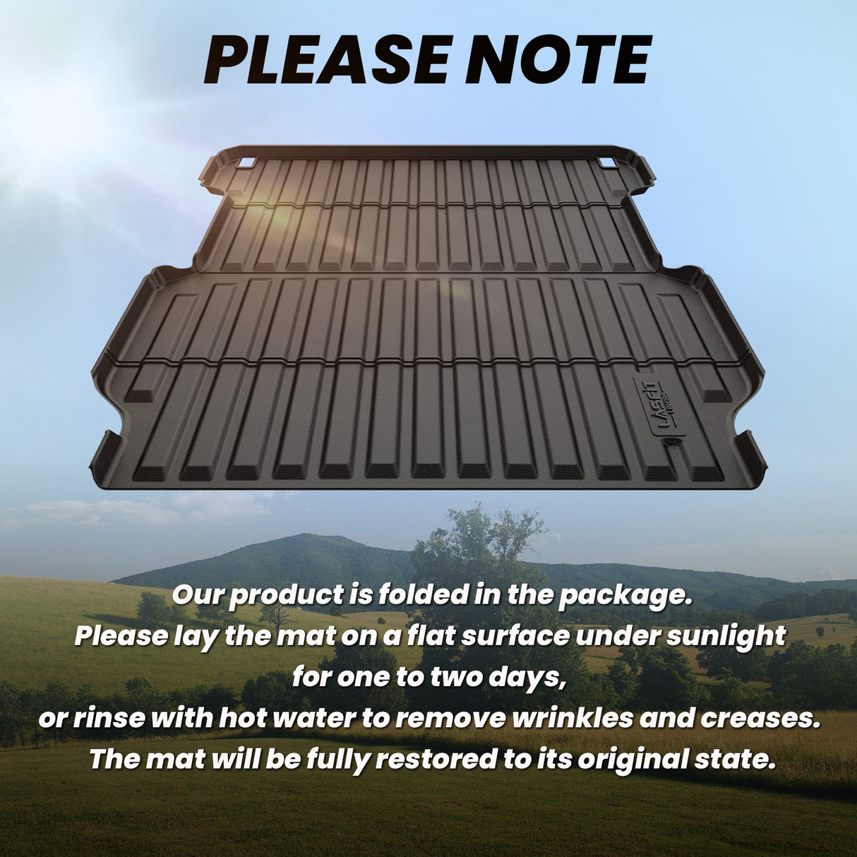 Fit for 2017-2026 Honda Ridgeline 5.3FT(64") Heavy Duty Truck Bed Mat Note
